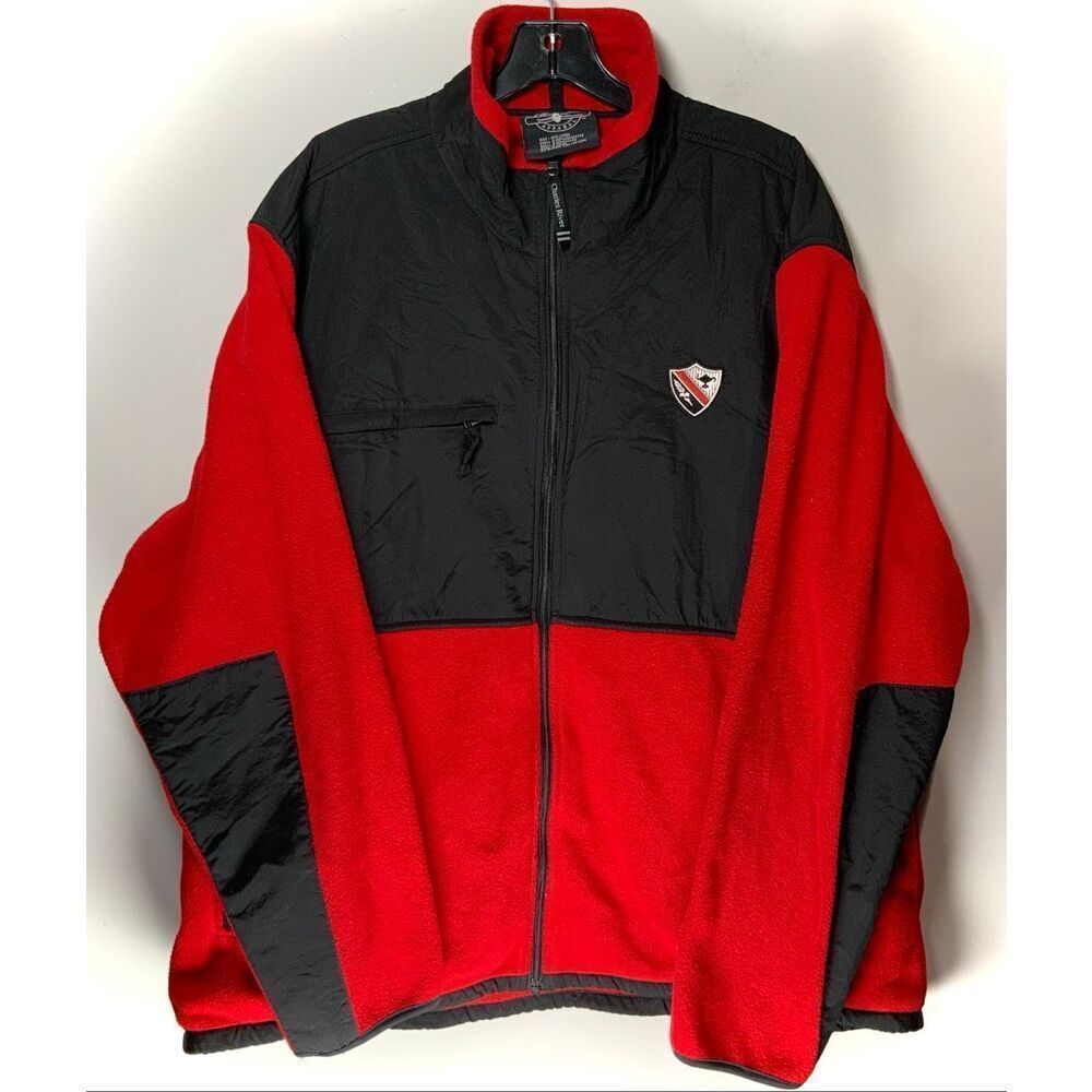 Charles River Apparel red fleece jacket size XXL